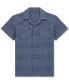 ფოტო #1 პროდუქტის Big Boys Indigo Dobby Short-Sleeve Cotton Shirt