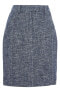 Фото #1 товара TOPSHOP 156337 Women's Bouclé Pencil Skirt Cotton Blend Blue Sz. 8 US