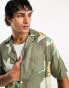 AllSaints Alamein floral shirt in khaki