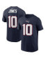Фото #2 товара Men's Mac Jones Navy New England Patriots 2021 NFL Draft First Round Pick Player Name & Number T-shirt