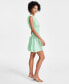 Фото #5 товара Women's Gathered Smocked Sleeveless Mini Dress, Created for Macy's