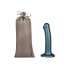 Soft Silicone Dildo Metallic - Size M, 18 cm