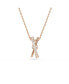 Фото #1 товара Hyperbola Pendant, Mixed Cuts, Twist, White Necklace