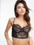 & Other Stories lace bustier in black