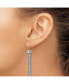 ფოტო #3 პროდუქტის Stainless Steel Polished Multi Strand Chain Dangle Earrings