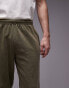 Фото #7 товара Topman vintage wash relaxed jogger in green - KHAKI