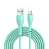 Фото #1 товара Kabel przewód USB-A - microUSB 3A wskaźnik ładowania 2m zielony