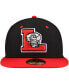 Фото #4 товара Men's Black/Red Lansing Lugnuts Authentic Collection 59FIFTY Fitted Hat