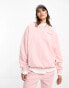 Фото #2 товара Pacsun script slogan crew neck sweater co-ord in silver pink