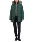 ფოტო #10 პროდუქტის Women's Faux-Fur-Trim Hooded Puffer Coat