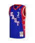 Фото #2 товара Men's Allen Iverson Royal Eastern Conference Hardwood Classics 2004 NBA All-Star Game Swingman Throwback Jersey