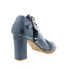 Фото #8 товара A.S.98 Bray A85005-101 Womens Blue Leather Hook & Loop Block Heels Shoes 9.5