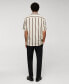 Men's Striped Bowling Fluid Shirt