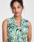 Women's Printed Knot-Front Blouse