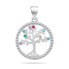 Shiny silver pendant Tree of Life PT114W