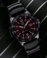 ფოტო #5 პროდუქტის Men's Swiss Pacific Diver Black Rubber Strap Watch 44mm