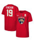 ფოტო #1 პროდუქტის Big Boys and Girls Matthew Tkachuk Red Florida Panthers 2024 Stanley Cup Final Name Number T-Shirt