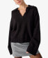 Фото #1 товара Women's Johnny Wing Collar Long-Sleeve Sweater