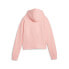 Фото #3 товара Puma Essential Elevated Cropped Pullover Hoodie Womens Pink Casual Outerwear 675