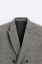 Textured wool blend blazer