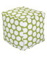 Large Polka Dot Ottoman Pouf Cube 17" x 17"