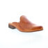 Фото #2 товара Bed Stu Brenda F392013 Womens Brown Leather Slip On Mule Flats Shoes 6.5