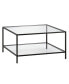 Фото #1 товара Sivil 32" Square Coffee Table with Shelf