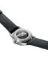 ფოტო #4 პროდუქტის Men's Swiss Automatic Sport Timer Black Leather Strap Watch 42mm