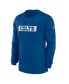 Фото #3 товара Men's Royal Indianapolis Colts Sideline Player Performance Long Sleeve T-Shirt