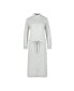 ფოტო #3 პროდუქტის Women's Mock Neck Sweater Dress with Button Detail