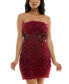 Фото #2 товара Juniors' Rosette Applique Strapless Sheath Dress