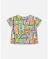 Girl Organic Cotton Jersey Top Printed Fruits Square - Toddler|Child