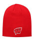 Men's Red Wisconsin Badgers Ezdozit Knit Beanie