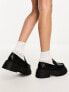 Фото #2 товара ASOS DESIGN Maestro chunky loafer with apron panel in black