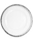 Фото #1 товара Jay Import Hammered Ice Glass Charger Plate With Silver-Tone Band