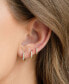 ფოტო #2 პროდუქტის Walk of Fame Hoop Earring Set