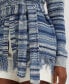 ფოტო #3 პროდუქტის Women's Striped Belted Cardigan