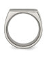 ფოტო #3 პროდუქტის Titanium Brushed Black Enamel Stripes Wedding Band Ring