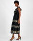 ფოტო #4 პროდუქტის Women's Embroidered Ruffled Sleeveless Dress