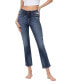 ფოტო #1 პროდუქტის Women's High Rise Ankle Slim Straight Jeans