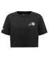 ფოტო #3 პროდუქტის Women's Black Phoenix Suns Holiday Glam Boxy T-shirt