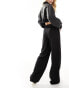 Фото #30 товара ASOS DESIGN Tall wide leg tailored dad trousers in black