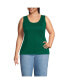 ფოტო #1 პროდუქტის Plus Size Cotton Tank Top