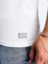 Фото #5 товара Hollister 3 pack slim fit crew neck small logo t-shirt in white/grey/navy