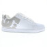Фото #1 товара DC Court Graffik 300529 Mens White Leather Low Top Lace Up Skate Sneakers Shoes
