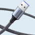 Wytrzymały przedłużacz kabla przewodu USB 3.0 5Gb/s 0.5m szary
