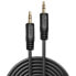 Lindy 0.25m Premium Audio 3.5mm Jack Cable - 3.5mm - Male - 3.5mm - Male - 0.25 m - Black