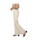 Women's Linen-Cotton Wide Leg Yoga Pants With Fold-over Elastic Waist
