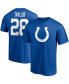 Фото #1 товара Men's Jonathan Taylor Royal Indianapolis Colts Player Icon Name and Number T-shirt