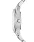 ფოტო #3 პროდუქტის Women's Three Hand Silver-Tone Alloy Watch 32mm